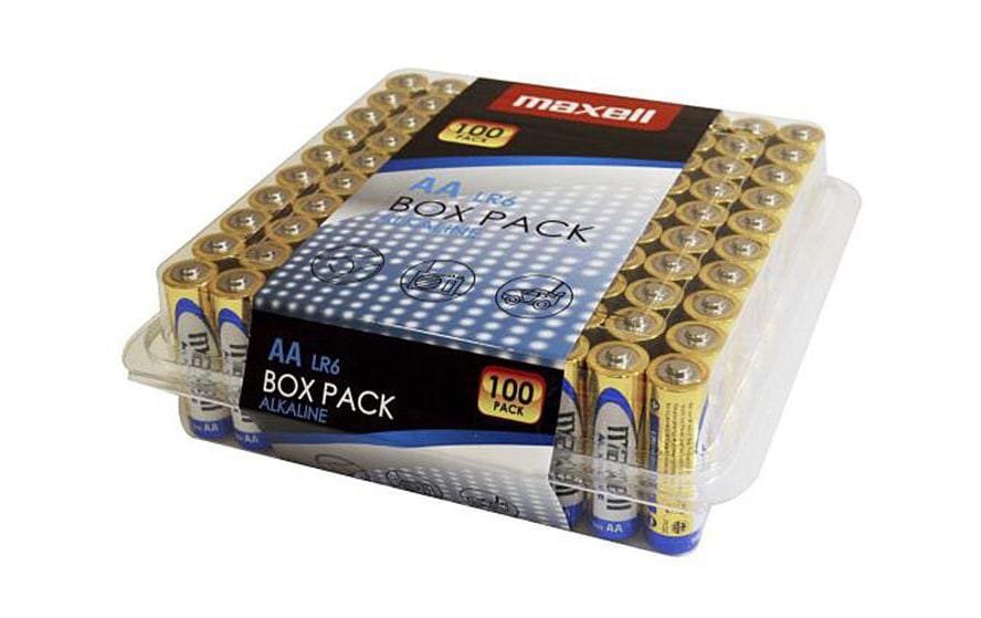Maxell Batterie AA 100 Box vergl. LR06, Box