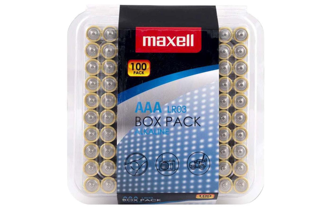 Maxell Batterie AAA 100 Box vergl. LR03, Box