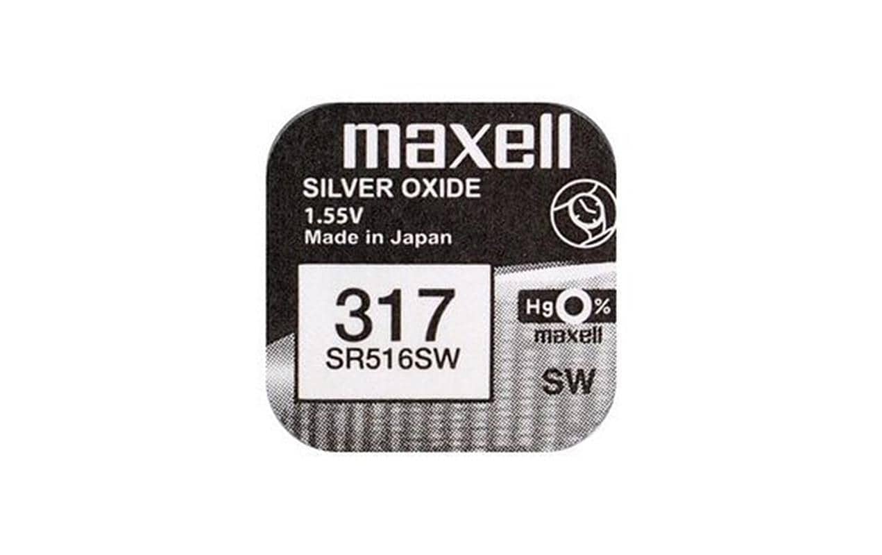 Maxell  Knopfzelle SR516SW, 10er Pack vergl. V317