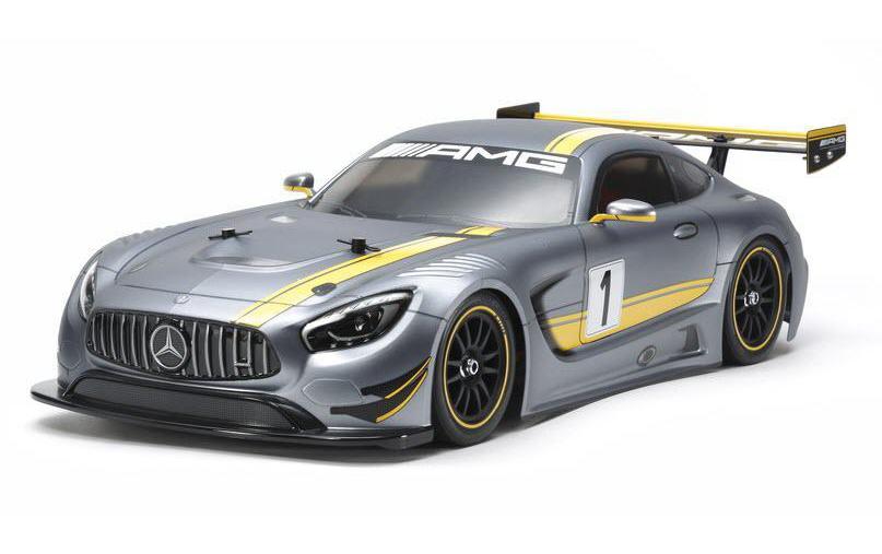 Tamiya Mercedes AMG GT3 Bausatz, 1:10, 4WD, TT-02