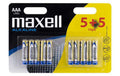 Maxell Batterie AAA 5+5 (10er) vergl. LR03, Blister