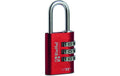 Rieffel Vorhängeschloss Aluminium Nr. 22 SB Zahlencode, rot, Gr. 30x27.5mm