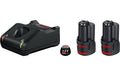 Bosch Professional Basis-Set GBA 12V 2.0 Ah Clic&Go 2x 2.0 Ah Akku und Ladegerät