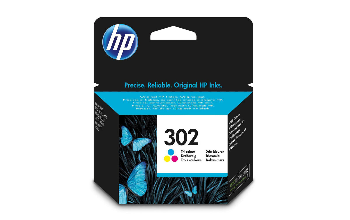 HP Tinte Nr. 302 - Dreifarbig CMY (F6U65AE) ml, Seitenkapazität ~  Seiten