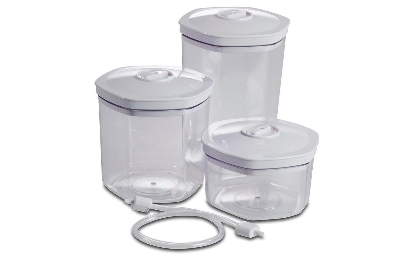 Solis Vakuumierbehälter sechseckig 3er Set (700 ml, 1400 ml und 2000 ml)
