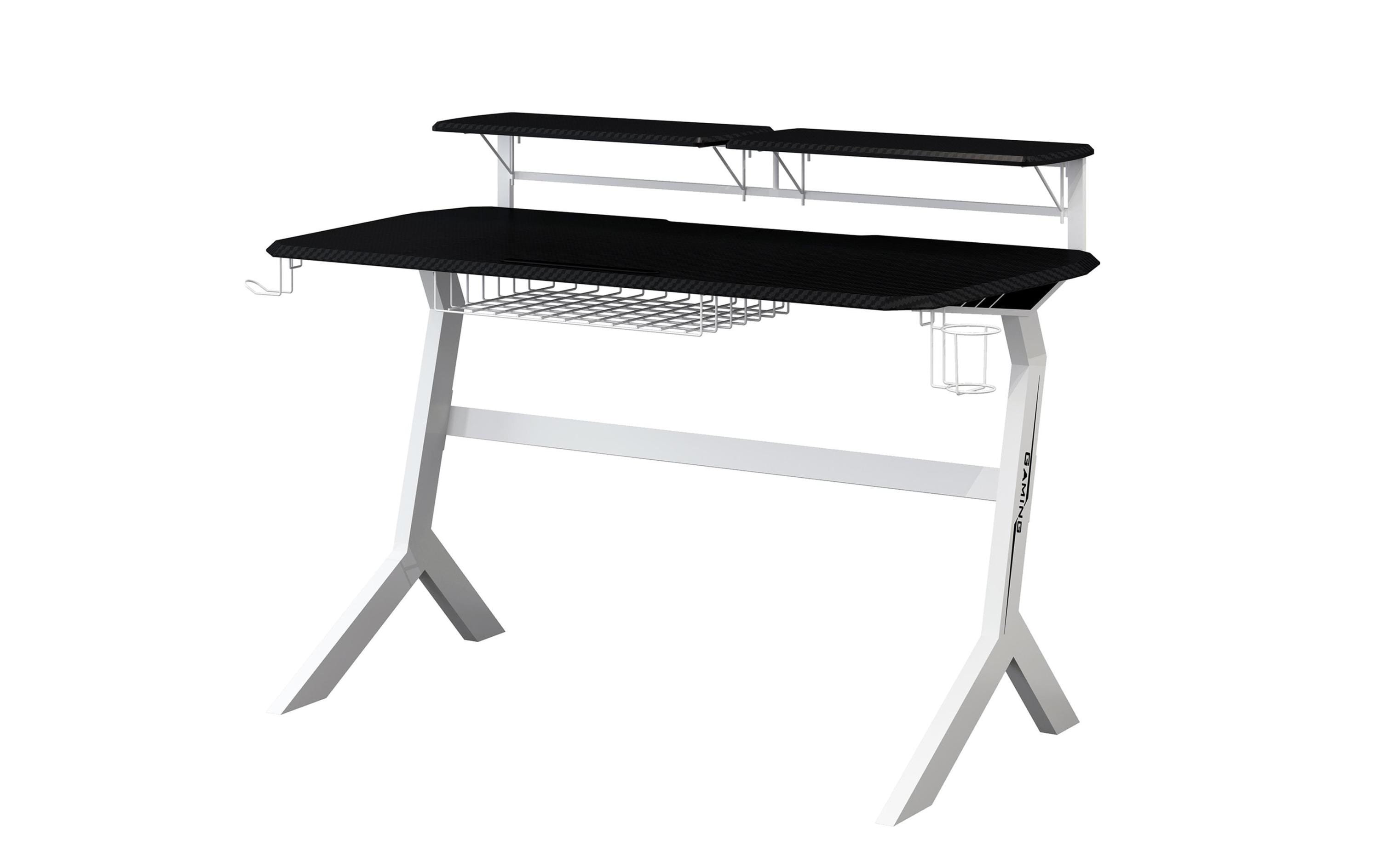 LC-POWER LC-GD1W Gaming Table schwarz/weiss