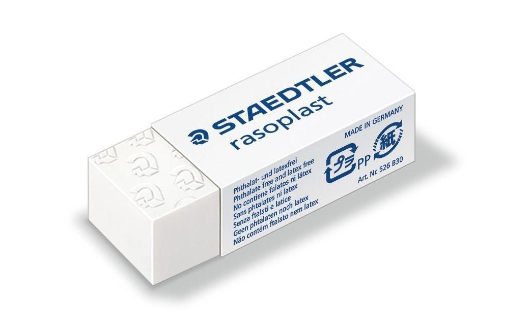 STAEDTLER 526 rasoplast, weiss. 19x13x43mm, 30 Stück