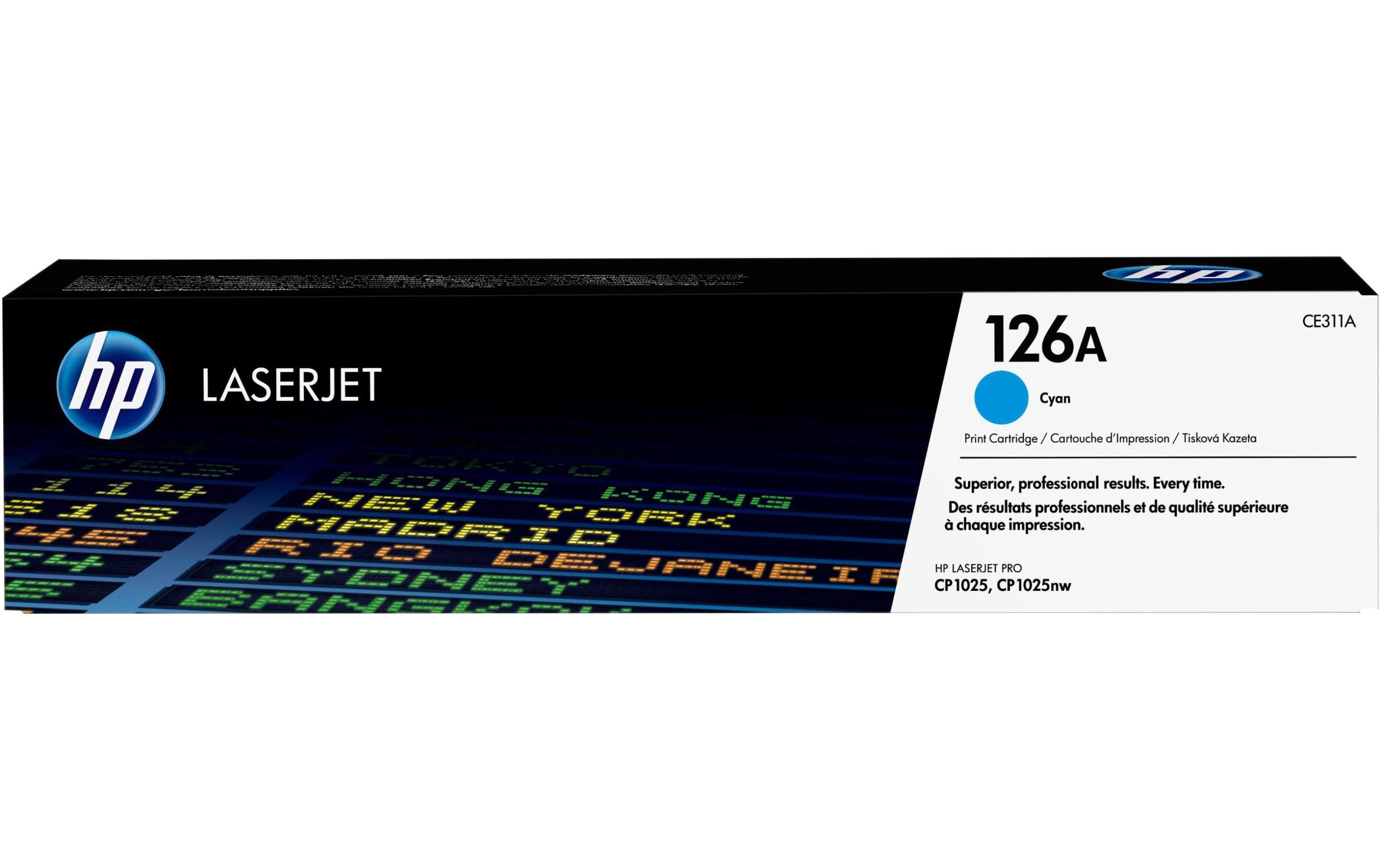 HP Toner 126A - Cyan (CE311A) Seitenkapazität ~ 1'000 Seiten