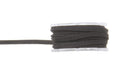 Glorex Lederband Velour 3 mm flach Rolle à 2 m, schwarz