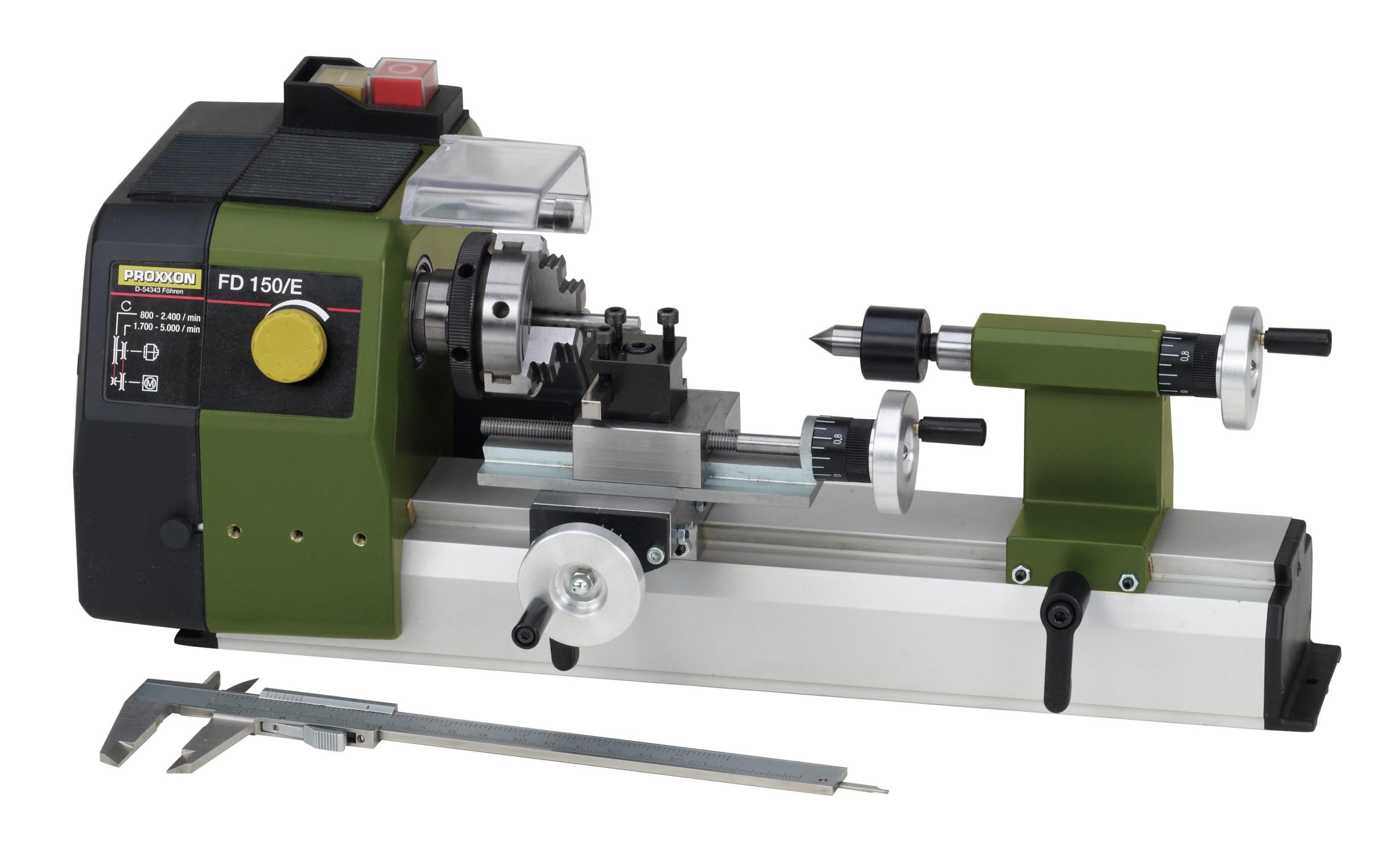 Proxxon Feindrehmaschine FD 150/E Spindeldrehzahlen bis 5.000/min