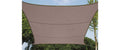 Perel Sonnensegel - Quadrat, 3.6x3.6 m, Farbe: BRAUNGRAU, Wasserabstossend,
