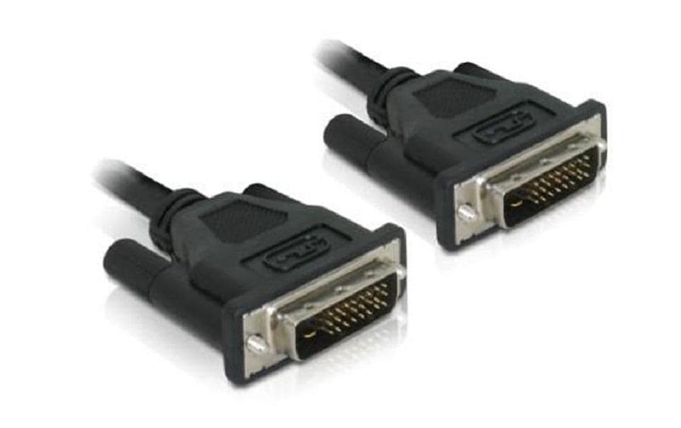 Delock DVI-D Monitor Kabel: 0.5m, Dual-Link Stecker 24+1 auf Stecker 24+1