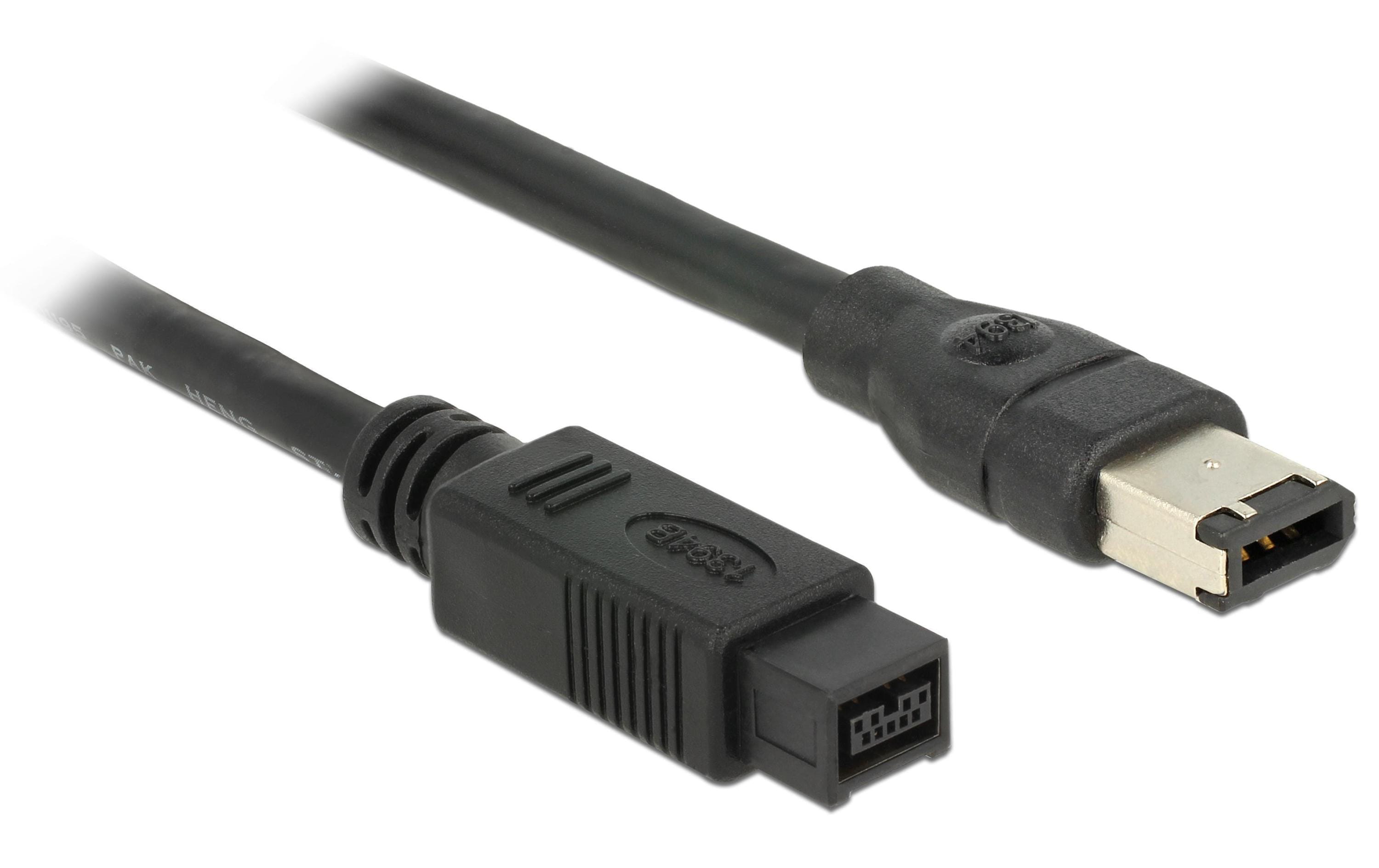 Kabel FireWire IEEE 1394B 9Pol/6Pol, 2Meter