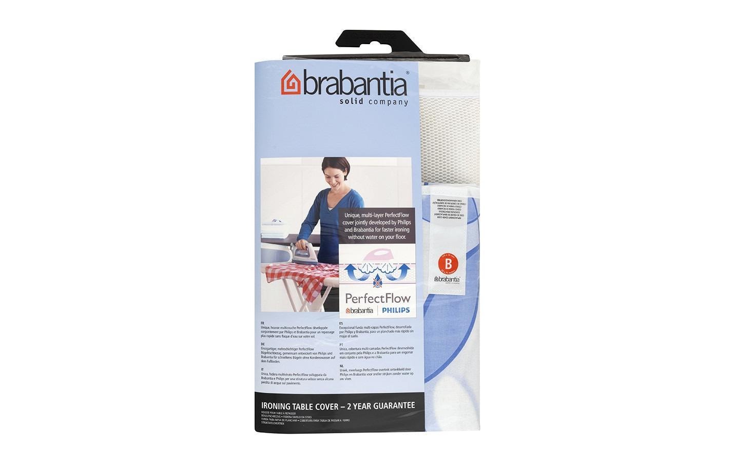 Brabantia Bügelbrett-Überzug Perfect Flow für Bügelfläche 124x38cm