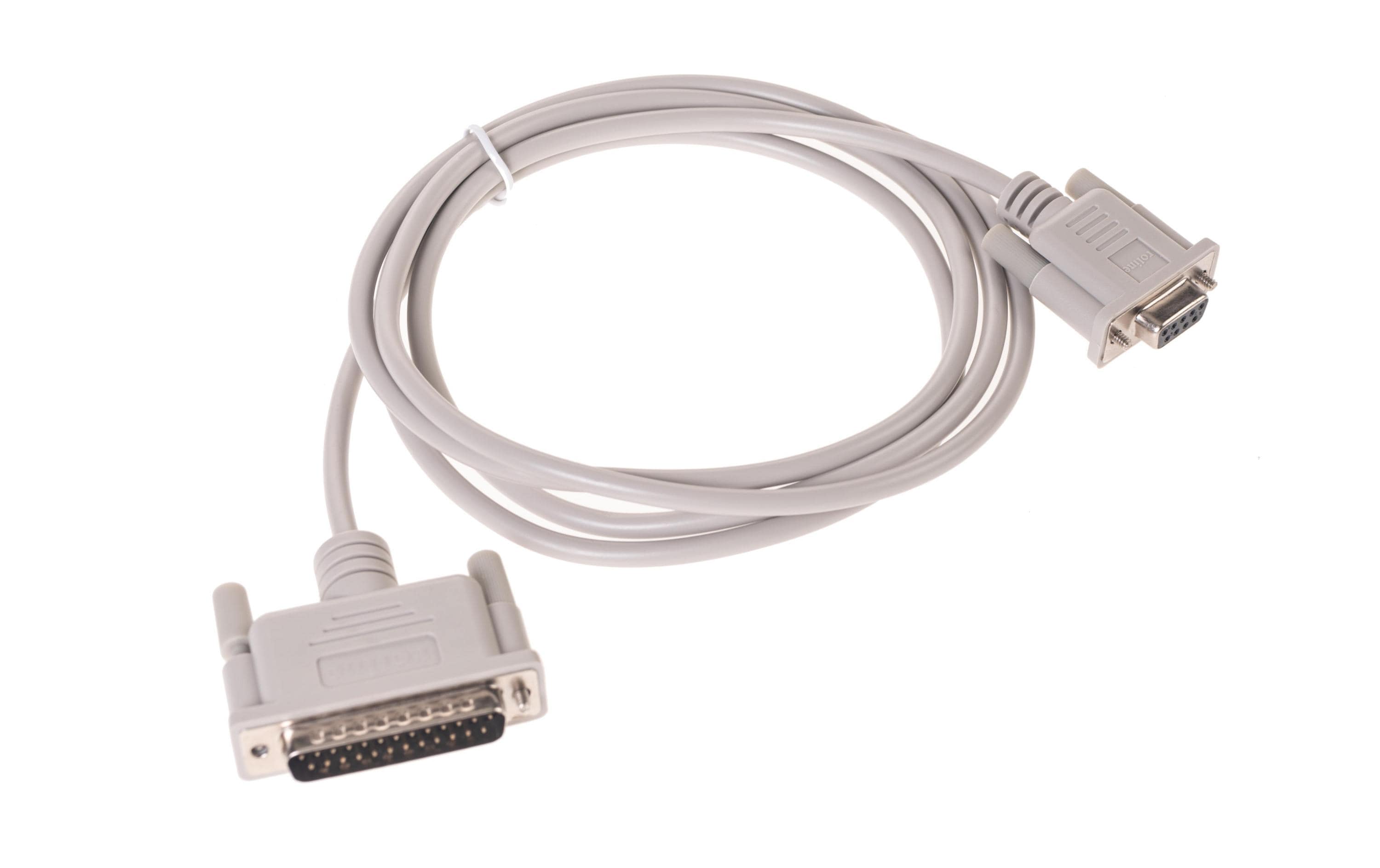 Serielles Druckerkabel DB9-Bu zu DB25-St 1.8 Meter, DB9-Stecker, DB25-Buchse