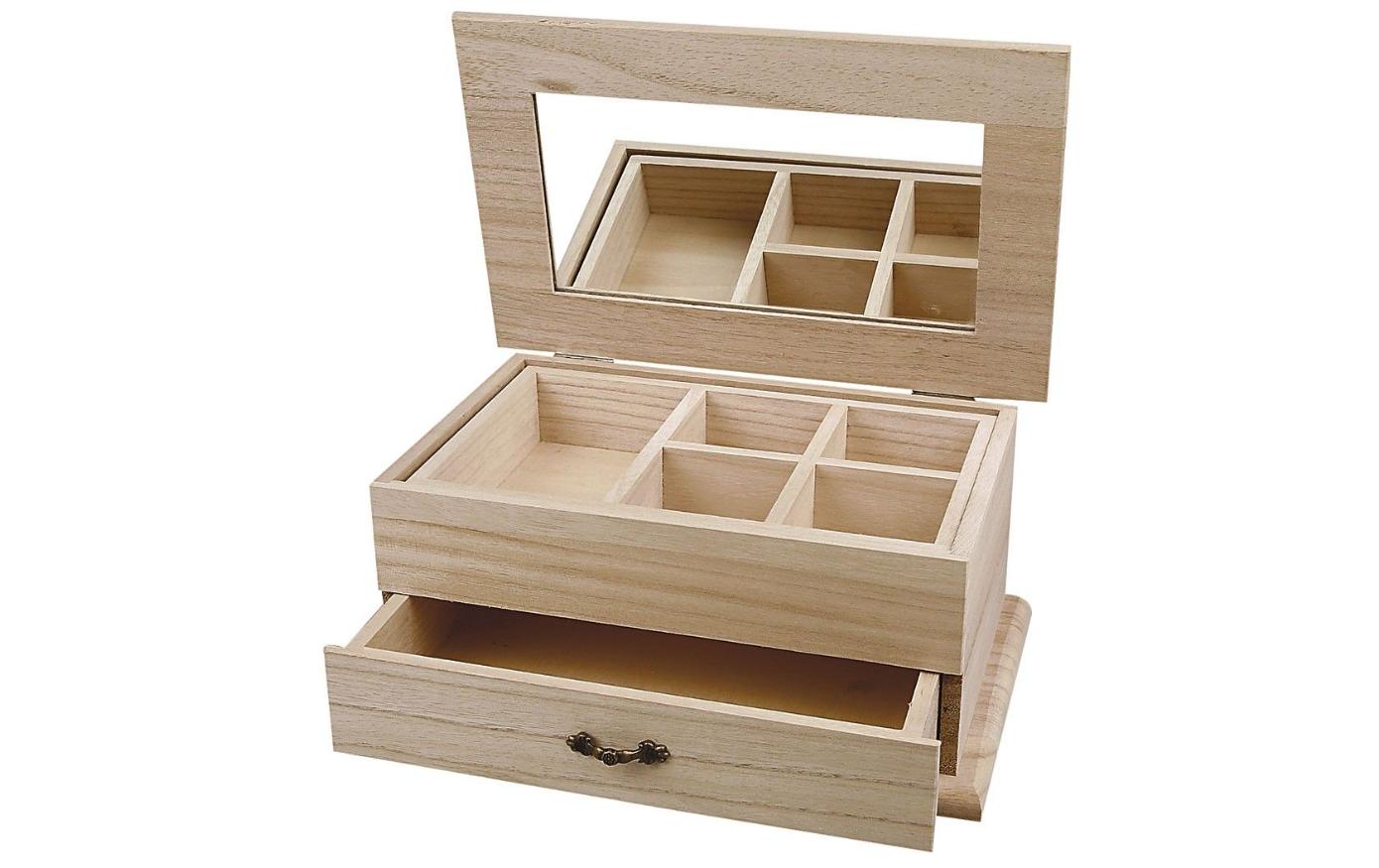 Creativ Company Holz Schmuckbox 27x17x12 cm