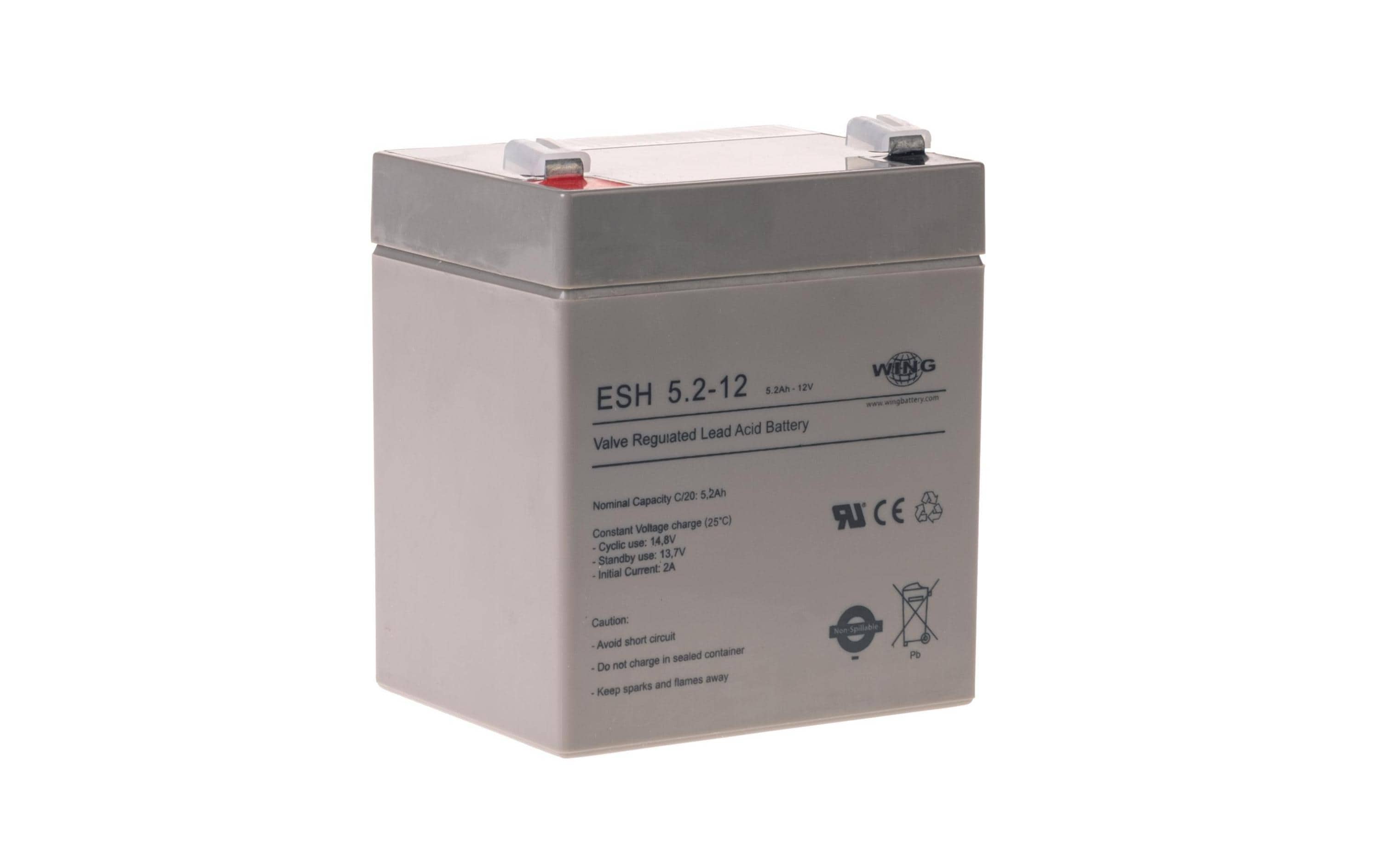 WING Ersatz Bleiakku USV 12V/5.2 Ah 12V/5.2Ah, 6.3mm Zungen
