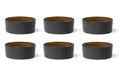 Bitz Snackschale 7.5cm schwarz/gelb 6 Stk., 7.5cm Durchmesser, Stoneware