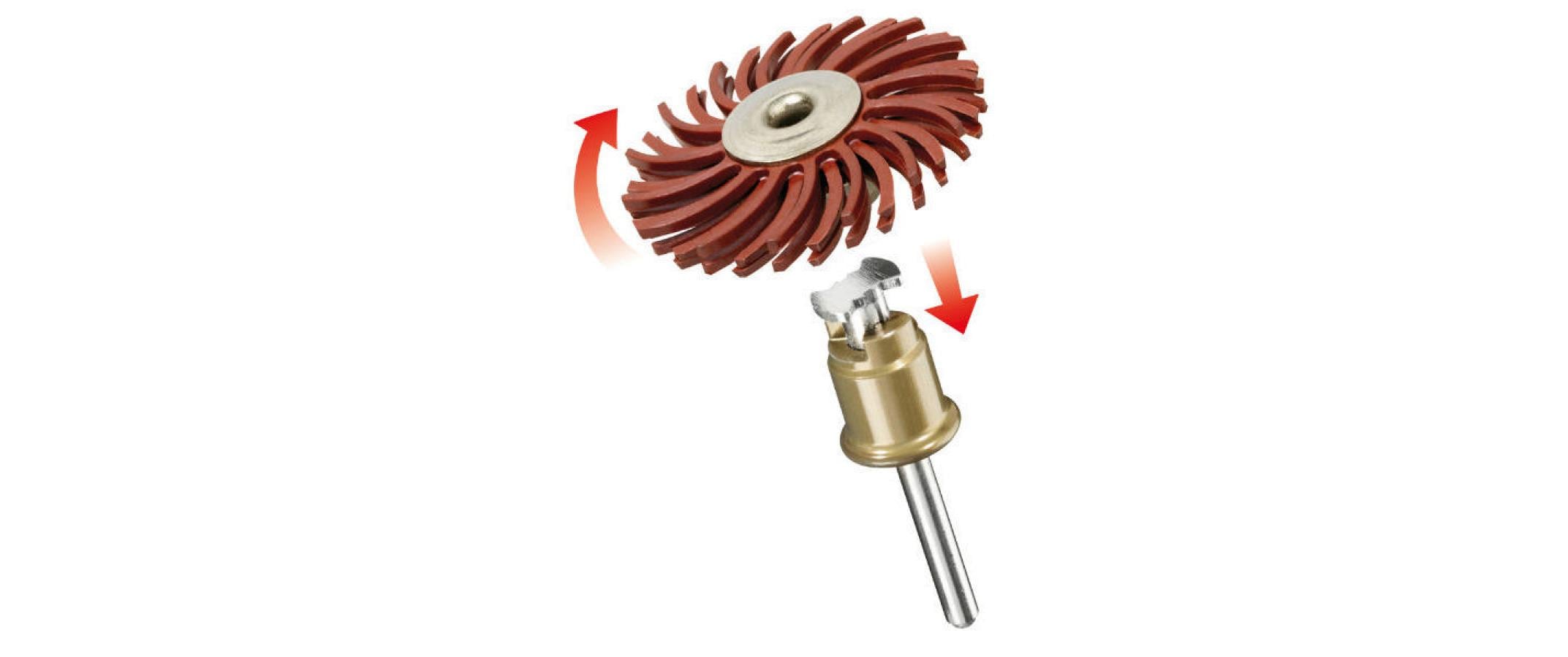 DREMEL Feinschleifbürste 473S Durchm. 25,4 mm, Körnung 220