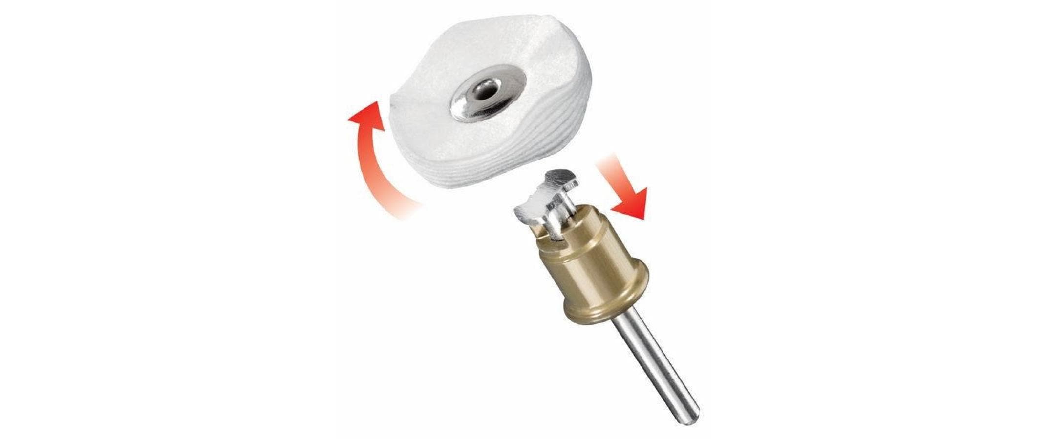 DREMEL Textilpolierscheibe 423S Durchm. 25,0 mm, EZ SpeedClic kompatibel