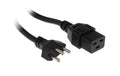 Netzkabel T23 - C19,  schwarz 2m Kabel, H05VV-F 3G1.5mm