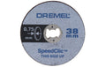 DREMEL EZ SpeedClic SC409 dünne Trennscheiben Durchm. 38,0 mm