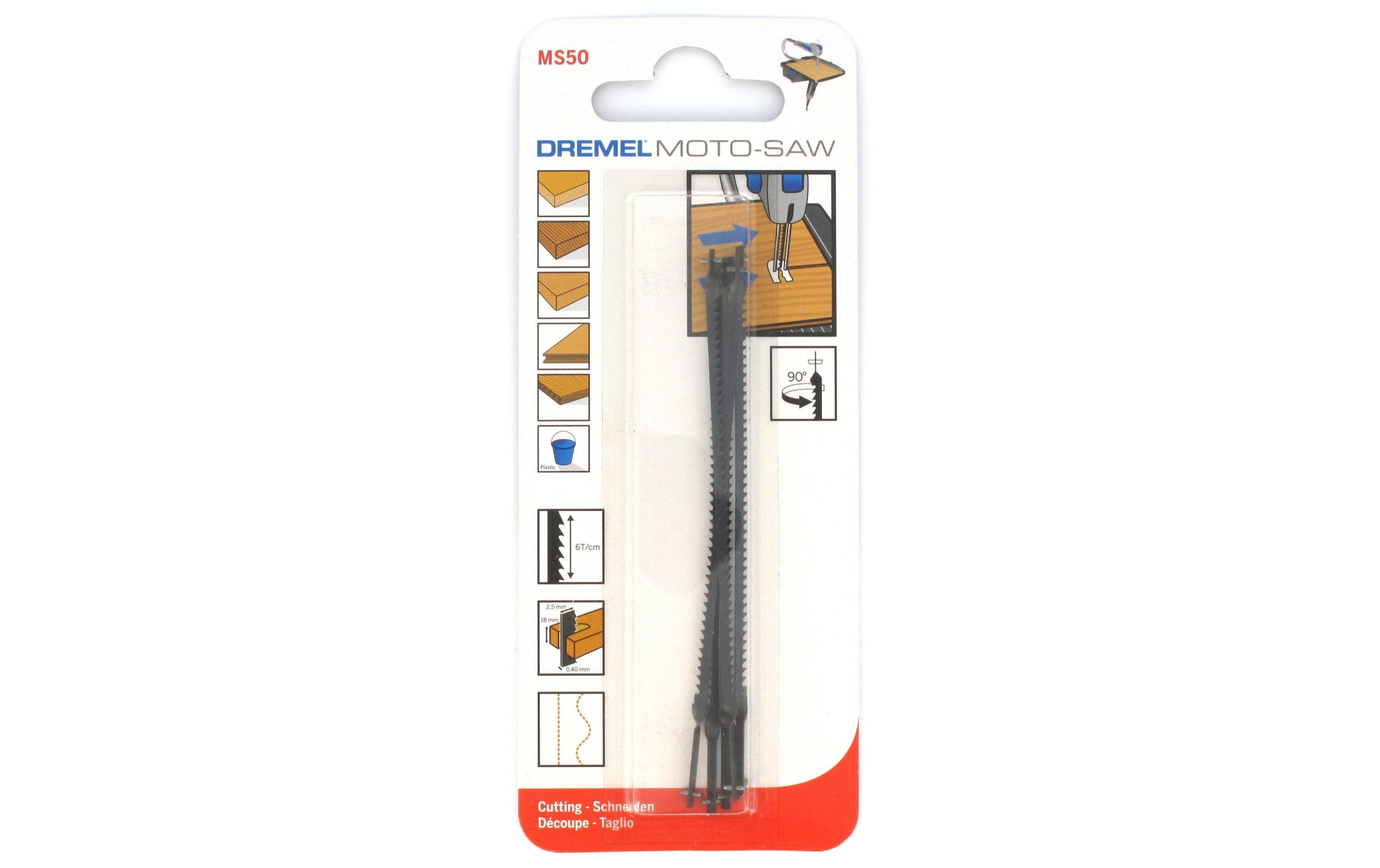 DREMEL Mehrzweck-Holzsägeblatt MS50 Fräserset 5 Stk.