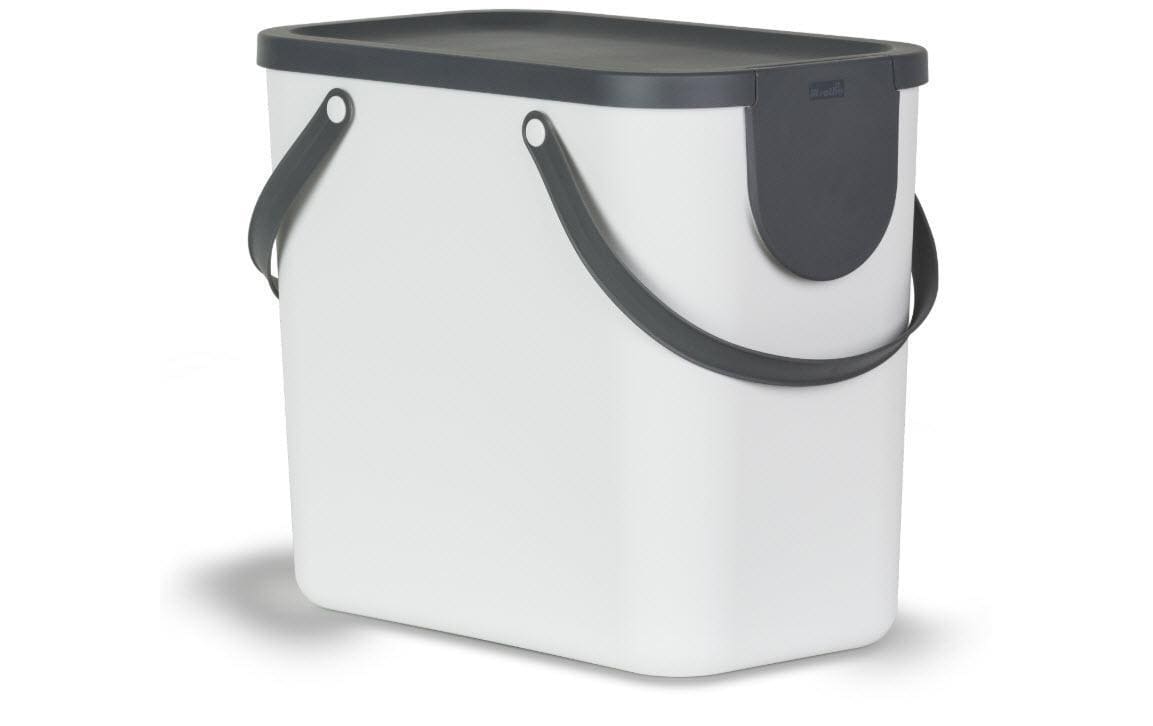 Rotho Recyclingbehälter 25L Albula Mistletoe white, 400x235x340 mm