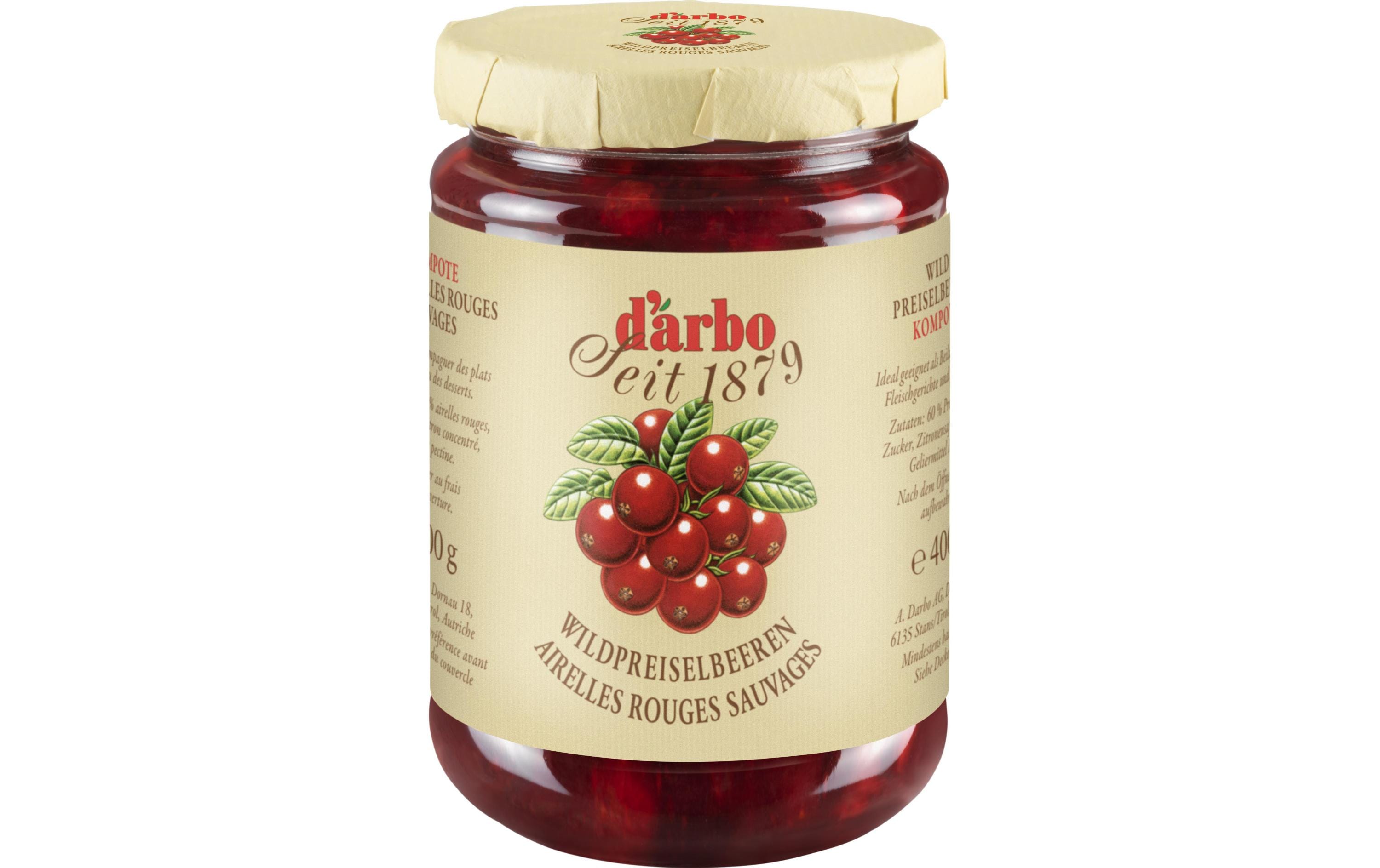 Wildpreiselbeeren Kompott 400g