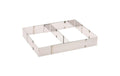 Westmark Kuchen- /Pizzarahmen mit Teiler L:27.5 bis 52.5 cm, B: 18.5 bis 34 cm