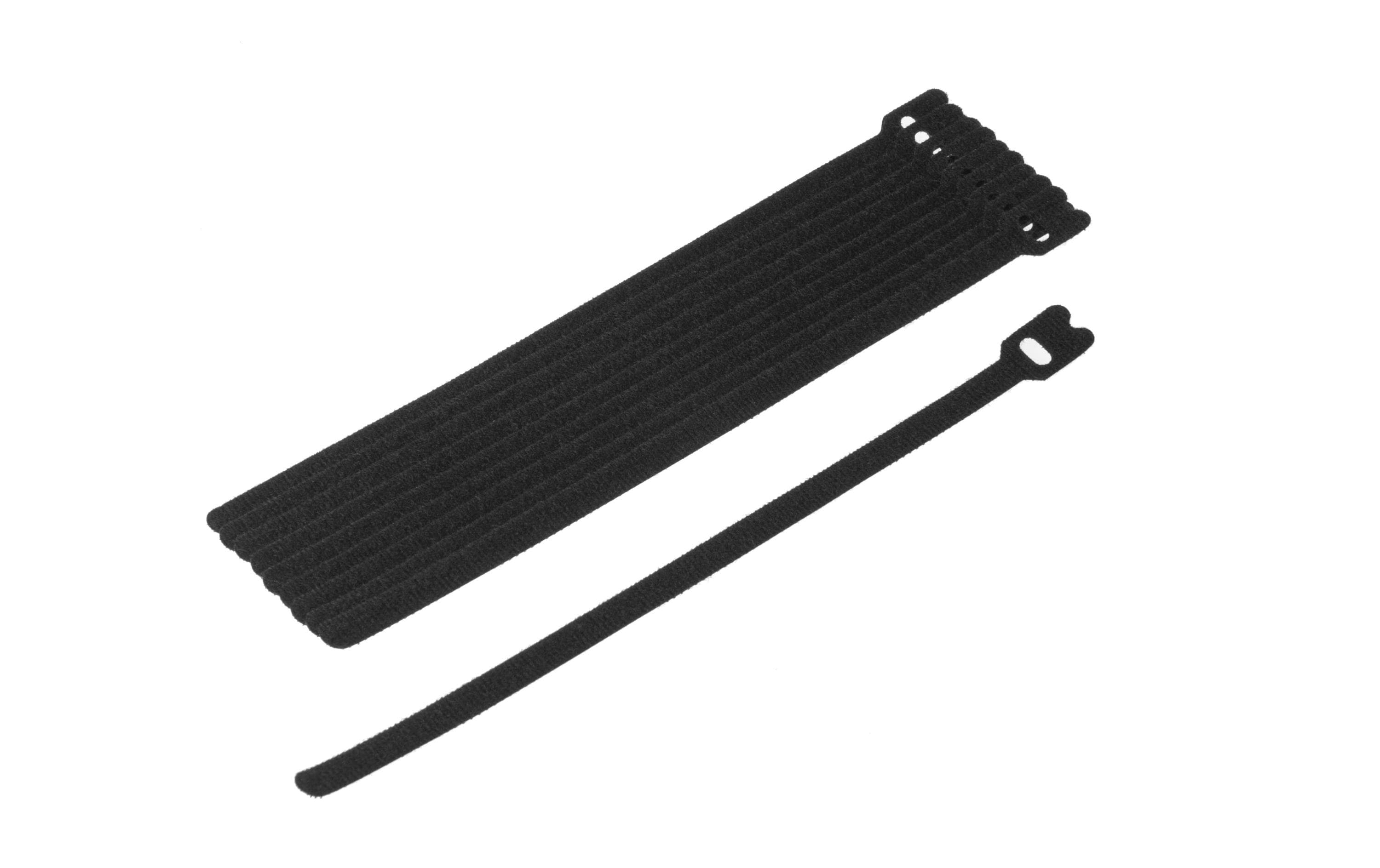 Fastech Klettkabelbinder ETK-7-2 Strap 10 Stück, 7x200 mm, schwarz