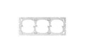 Feller EDIZIOdue 3er Befestigungsplatte horizontal