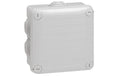 Legrand Plexo AP-Abzweigdose nass IP55 105x105x55mm, 7 Einführungen, grau