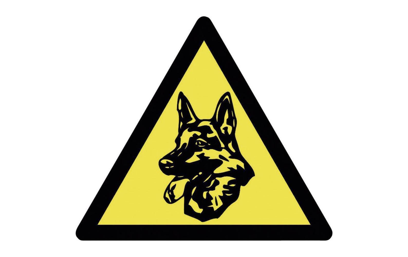 Pentatech Warnkleber Wachhund 3er Packung