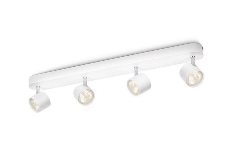 Philips MyLiving LED-Spot 56244/31/16 Weiss, LED 4x4W, 2700K, 15000h, IP20