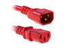 Verlängerungs-Netzkabel 230V: 5 Meter Kaltgerätestecker, rot