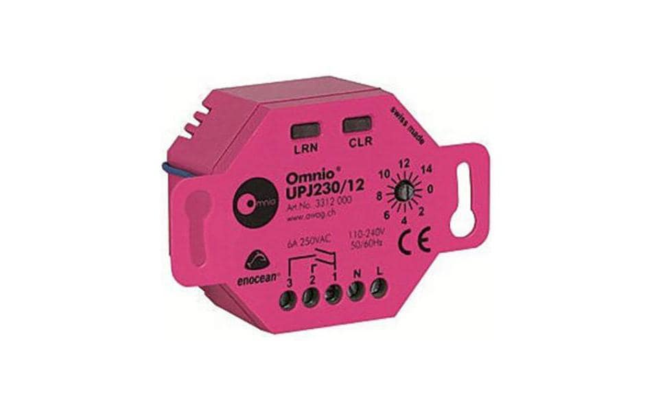 Omnio EnOcean UP-Jalousieaktor 1-Kanal UPJ230/12, 230V AC / 6A