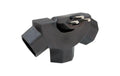 STEKO Abzweigstecker 3xT13 "Peacock" schwarz, sternförmig, kippbar, mit KS