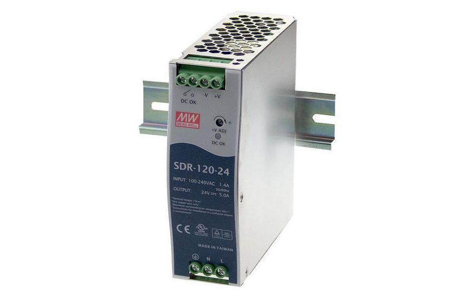 Mean Well DIN Rail Netzgerät SDR-120-24, 24V - 5A - 120W