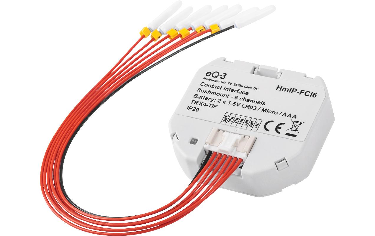Homematic IP Kontakt-Schnittstelle 6-fach Unterputz