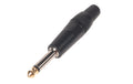 Bemero BC2001BK-M Klinkenstecker 6.3mm mono Klinkenstecker, schwarz