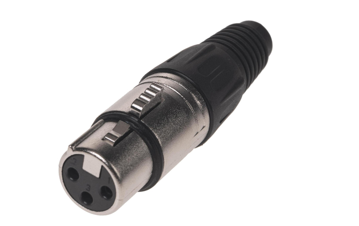 Bemero BC1001NI-F XLR-Stecker 3-Pol XLRf female Stecker, Nickel