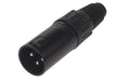 Bemero BC1001BK-M XLR-Stecker 3-Pol XLRm male Stecker, schwarz