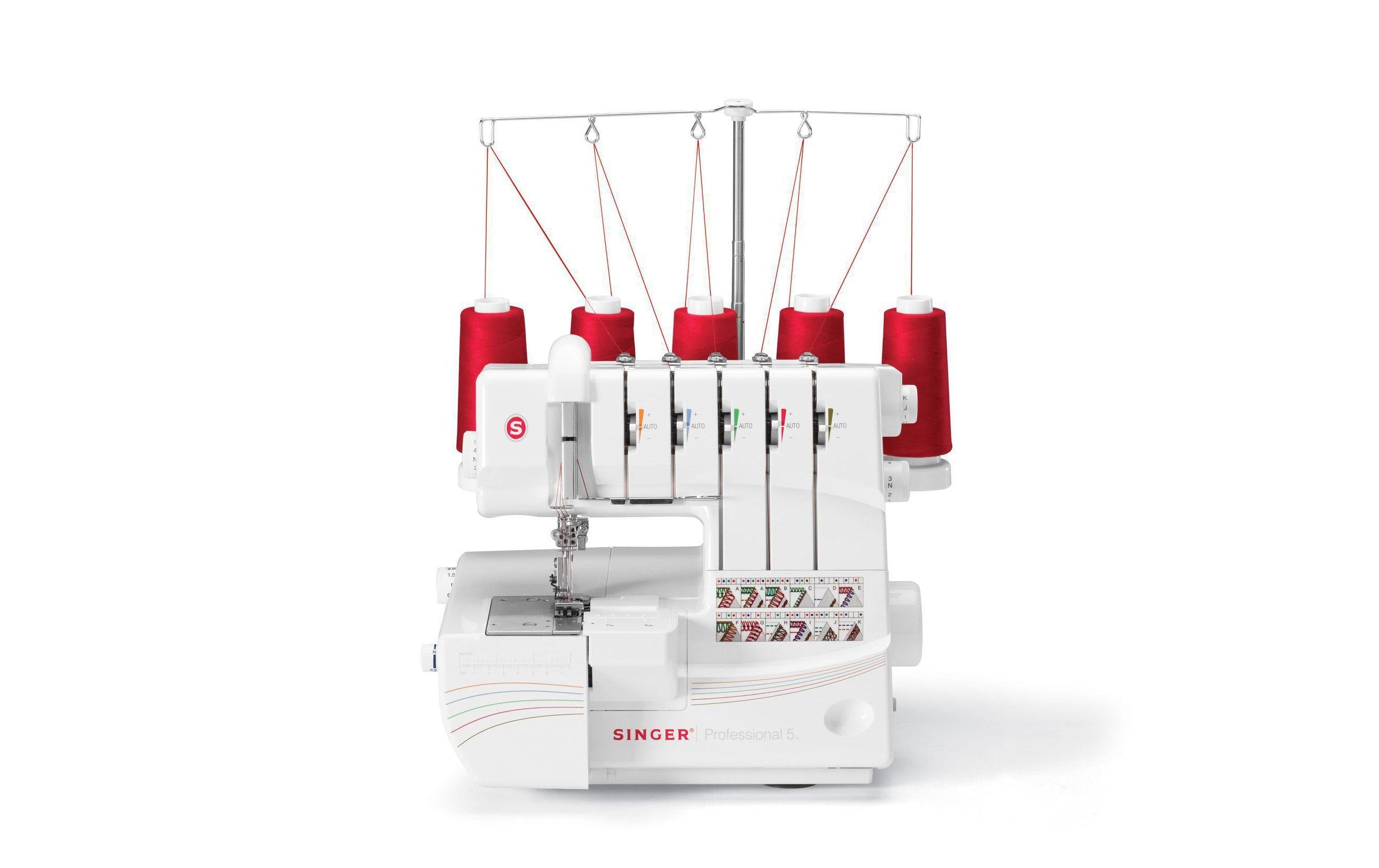 Singer Overlockmaschine Professional 5 14 professionelle Stichprogramme
