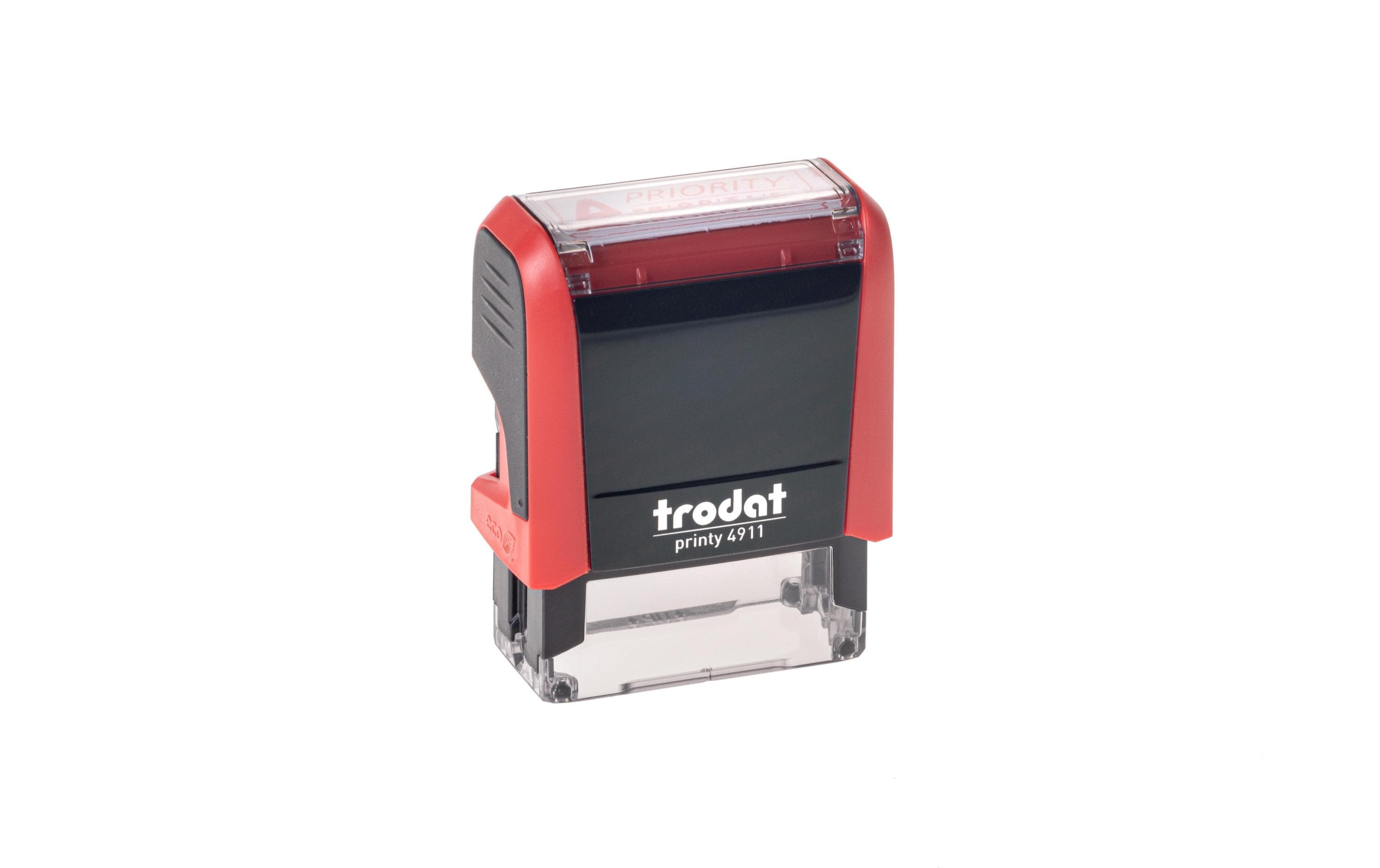 Trodat Stempel 4911 "A Priority" mit schwarzem Abdruck