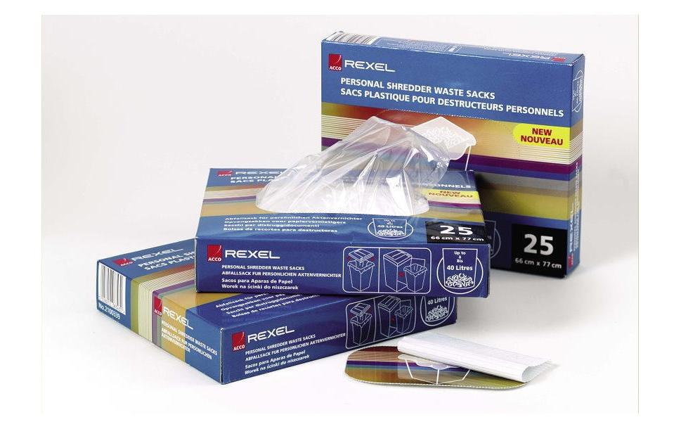 Rexel Polypropylen Abfallsäcke 40Liter 100 Stk.,