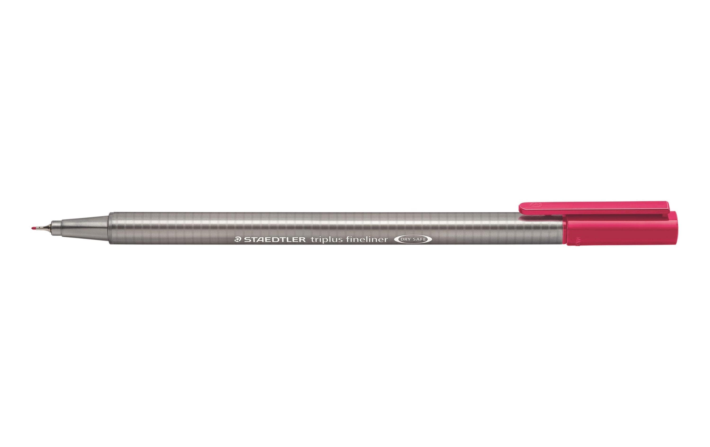 STAEDTLER 334Fineliner triplus bordeauxrot superfeine,metallgefasste Spitze,ca.0,3mm