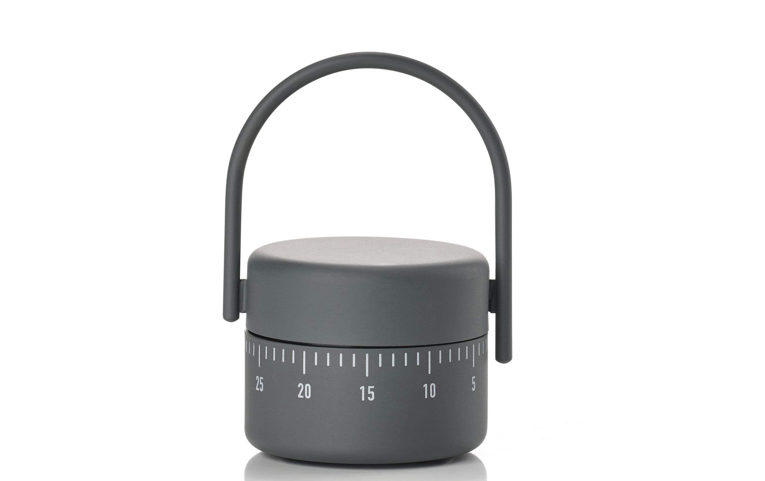 Zone Küchentimer Singles Dunkelgrau HxD: 17.5x8.9cm Edelstahl, Silikon