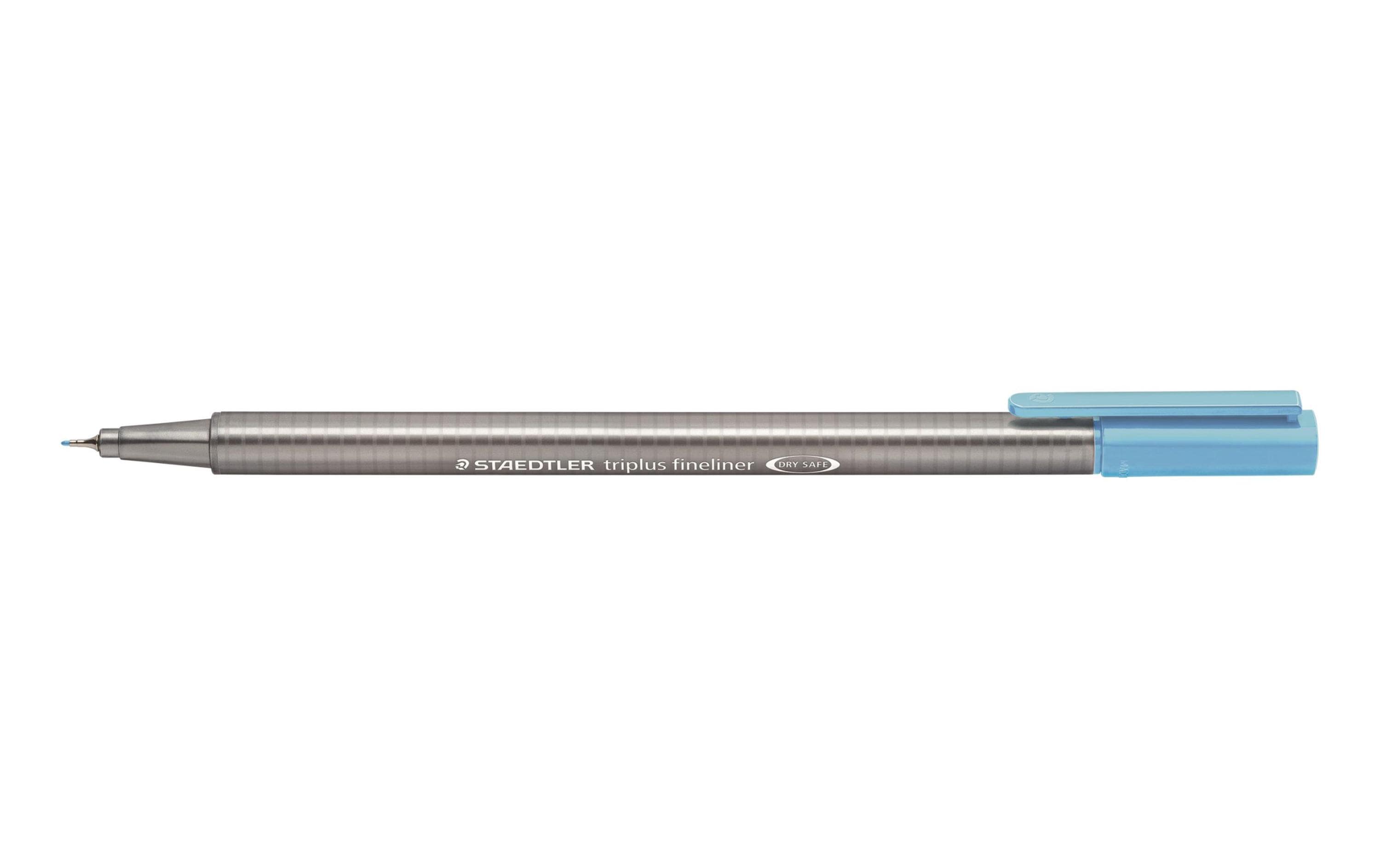 STAEDTLER 334 Fineliner triplus aqua.bl superfeine,metallgefasste Spitze,ca.0,3mm