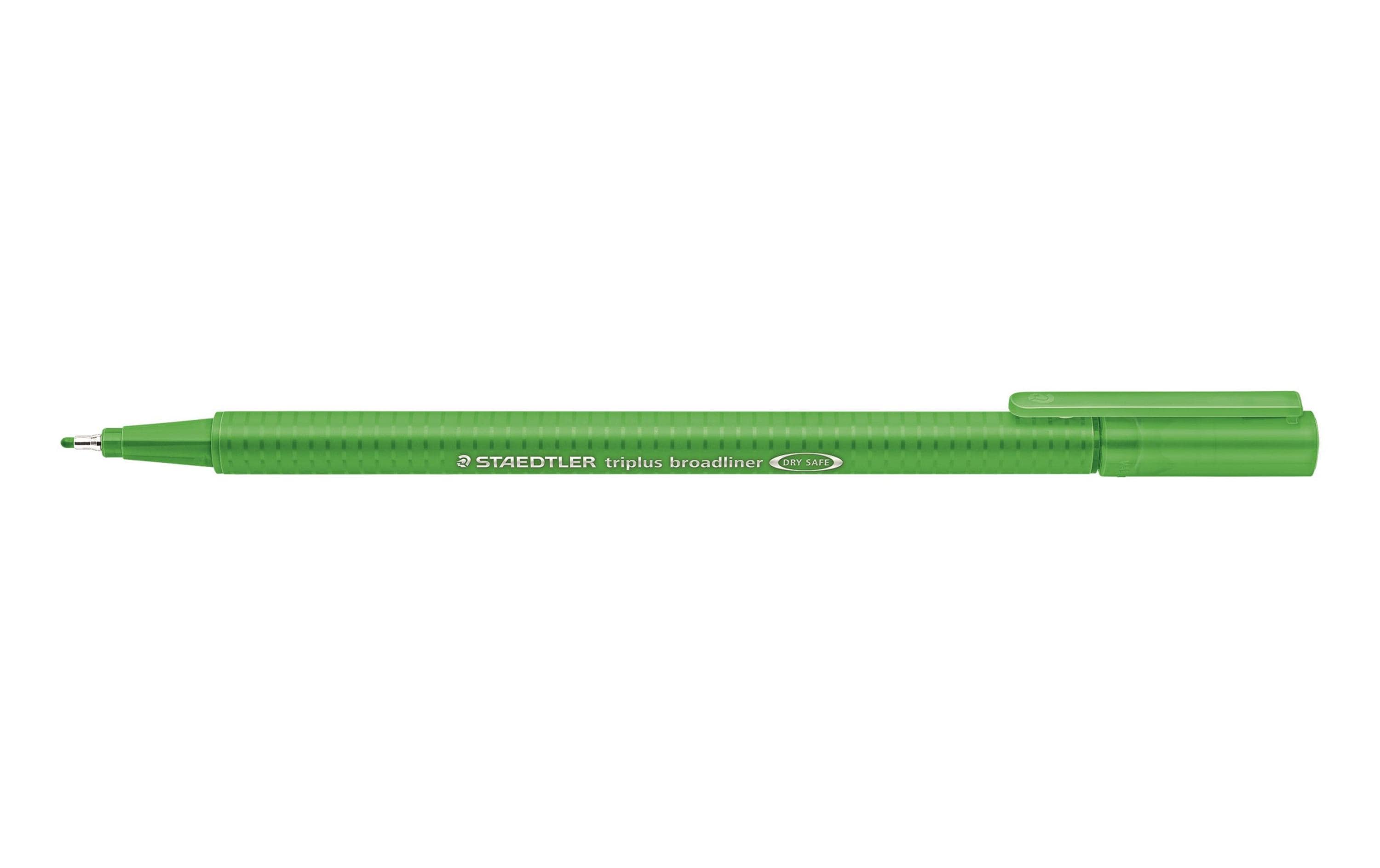 STAEDTLER 338 Broadliner triplus gelbgrün Rundspitze, 0,8 mm